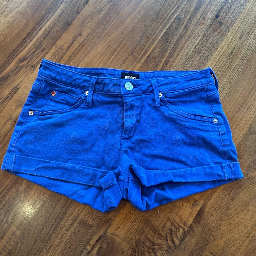 Hudson jeans Hampton cuffed short in royal blue